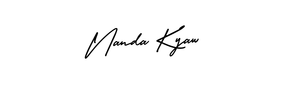 Best and Professional Signature Style for Nanda Kyaw. AmerikaSignatureDemo-Regular Best Signature Style Collection. Nanda Kyaw signature style 3 images and pictures png