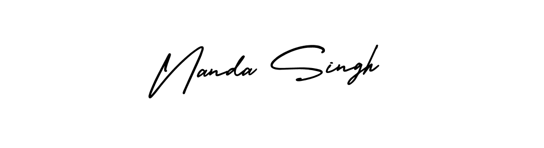 Make a beautiful signature design for name Nanda Singh. Use this online signature maker to create a handwritten signature for free. Nanda Singh signature style 3 images and pictures png