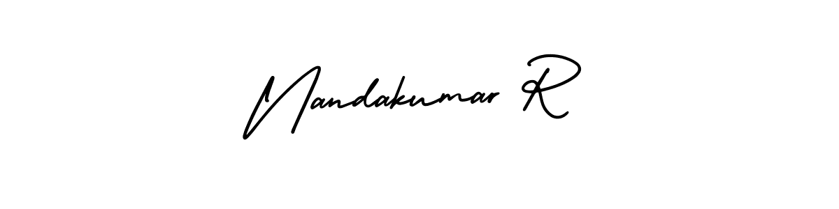Also we have Nandakumar R name is the best signature style. Create professional handwritten signature collection using AmerikaSignatureDemo-Regular autograph style. Nandakumar R signature style 3 images and pictures png