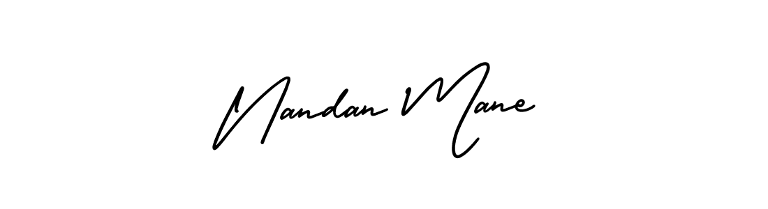 Make a beautiful signature design for name Nandan Mane. With this signature (AmerikaSignatureDemo-Regular) style, you can create a handwritten signature for free. Nandan Mane signature style 3 images and pictures png