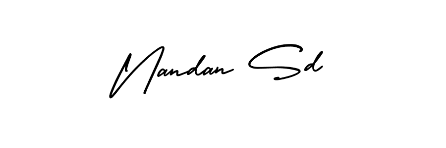 You can use this online signature creator to create a handwritten signature for the name Nandan Sd. This is the best online autograph maker. Nandan Sd signature style 3 images and pictures png