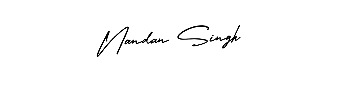 Also You can easily find your signature by using the search form. We will create Nandan Singh name handwritten signature images for you free of cost using AmerikaSignatureDemo-Regular sign style. Nandan Singh signature style 3 images and pictures png