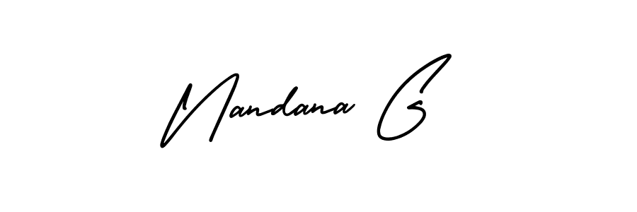 Best and Professional Signature Style for Nandana G. AmerikaSignatureDemo-Regular Best Signature Style Collection. Nandana G signature style 3 images and pictures png