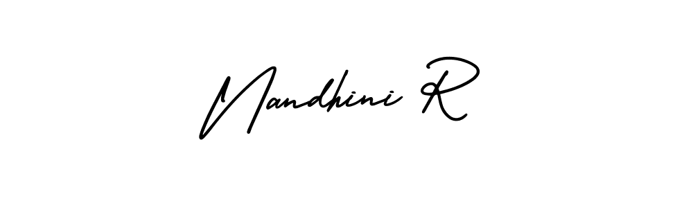 You can use this online signature creator to create a handwritten signature for the name Nandhini R. This is the best online autograph maker. Nandhini R signature style 3 images and pictures png