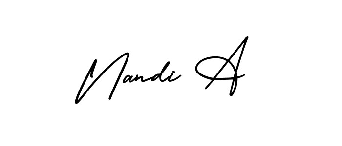 Here are the top 10 professional signature styles for the name Nandi A. These are the best autograph styles you can use for your name. Nandi A signature style 3 images and pictures png