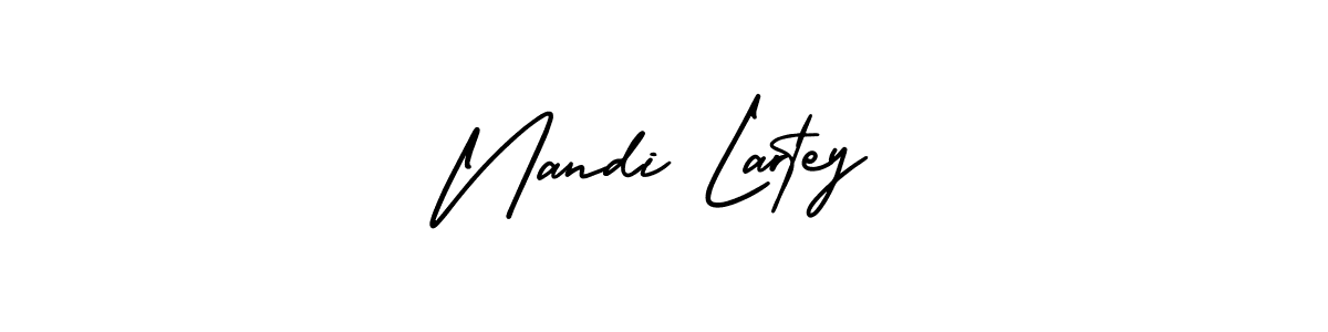 Create a beautiful signature design for name Nandi Lartey. With this signature (AmerikaSignatureDemo-Regular) fonts, you can make a handwritten signature for free. Nandi Lartey signature style 3 images and pictures png