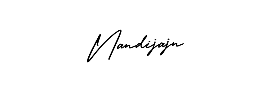Design your own signature with our free online signature maker. With this signature software, you can create a handwritten (AmerikaSignatureDemo-Regular) signature for name Nandijajn. Nandijajn signature style 3 images and pictures png