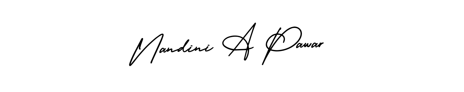 Also we have Nandini A Pawar name is the best signature style. Create professional handwritten signature collection using AmerikaSignatureDemo-Regular autograph style. Nandini A Pawar signature style 3 images and pictures png