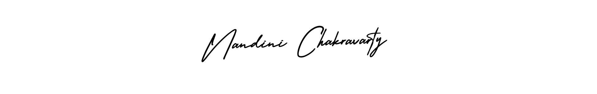 Make a short Nandini Chakravarty signature style. Manage your documents anywhere anytime using AmerikaSignatureDemo-Regular. Create and add eSignatures, submit forms, share and send files easily. Nandini Chakravarty signature style 3 images and pictures png