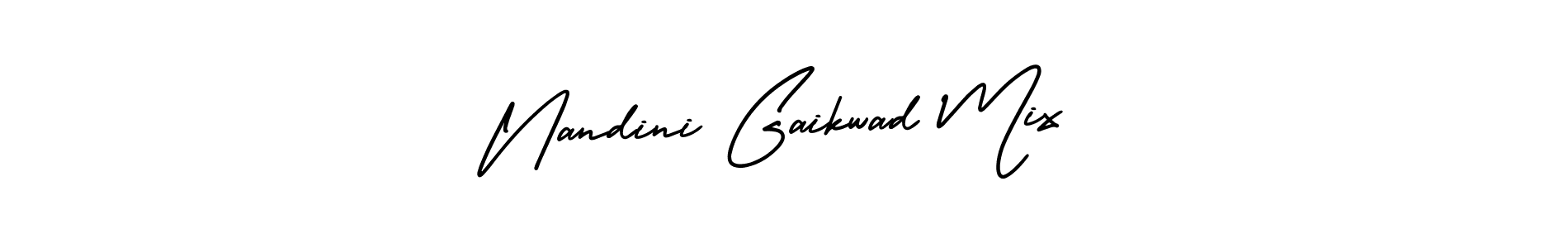 How to make Nandini Gaikwad Mix name signature. Use AmerikaSignatureDemo-Regular style for creating short signs online. This is the latest handwritten sign. Nandini Gaikwad Mix signature style 3 images and pictures png