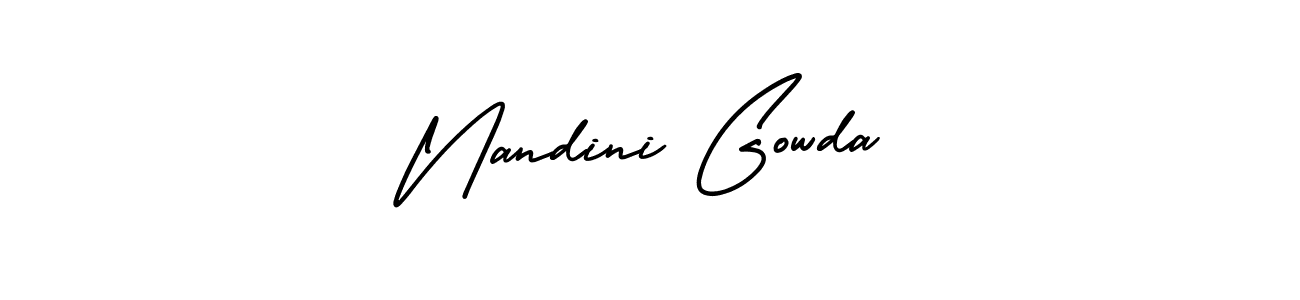 Also we have Nandini Gowda name is the best signature style. Create professional handwritten signature collection using AmerikaSignatureDemo-Regular autograph style. Nandini Gowda signature style 3 images and pictures png