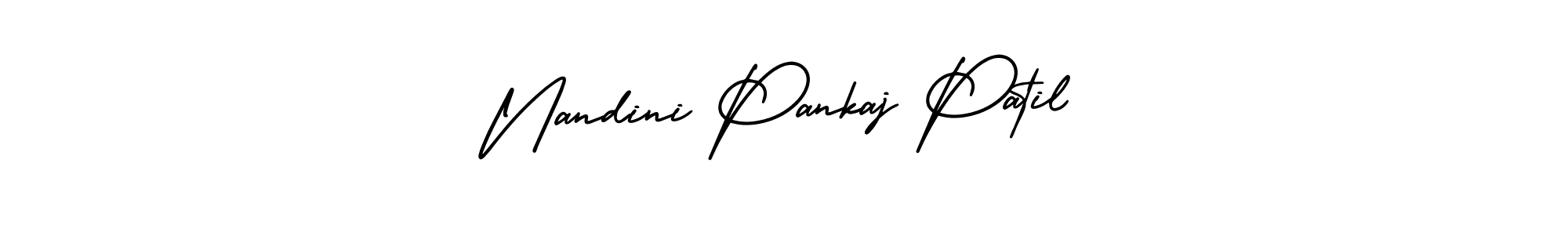 Also You can easily find your signature by using the search form. We will create Nandini Pankaj Patil name handwritten signature images for you free of cost using AmerikaSignatureDemo-Regular sign style. Nandini Pankaj Patil signature style 3 images and pictures png