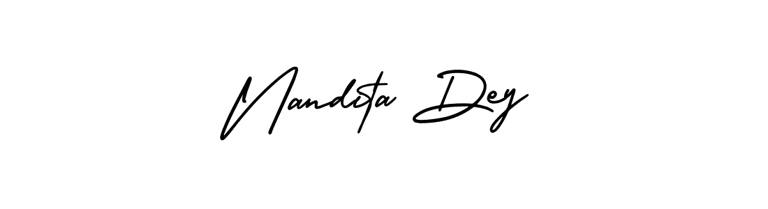 Use a signature maker to create a handwritten signature online. With this signature software, you can design (AmerikaSignatureDemo-Regular) your own signature for name Nandita Dey. Nandita Dey signature style 3 images and pictures png