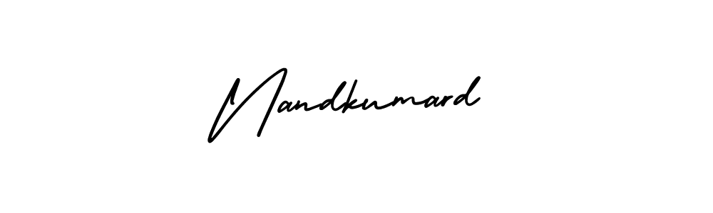 Also You can easily find your signature by using the search form. We will create Nandkumard name handwritten signature images for you free of cost using AmerikaSignatureDemo-Regular sign style. Nandkumard signature style 3 images and pictures png