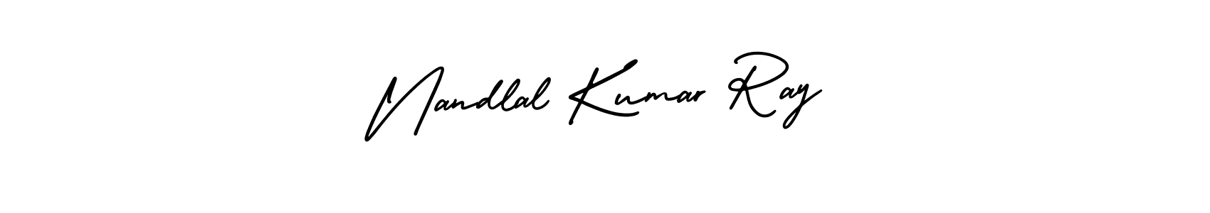 How to make Nandlal Kumar Ray name signature. Use AmerikaSignatureDemo-Regular style for creating short signs online. This is the latest handwritten sign. Nandlal Kumar Ray signature style 3 images and pictures png