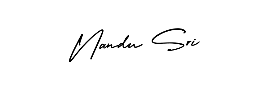 Also we have Nandu Sri name is the best signature style. Create professional handwritten signature collection using AmerikaSignatureDemo-Regular autograph style. Nandu Sri signature style 3 images and pictures png