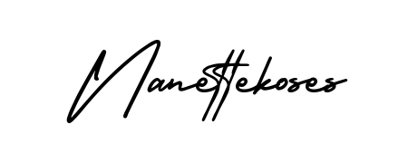 Transform the name Nanettekoses into a signature masterpiece using AmerikaSignatureDemo-Regular font. Ideal for photographers, artists, and creators looking for watermarks. Nanettekoses signature style 3 images and pictures png