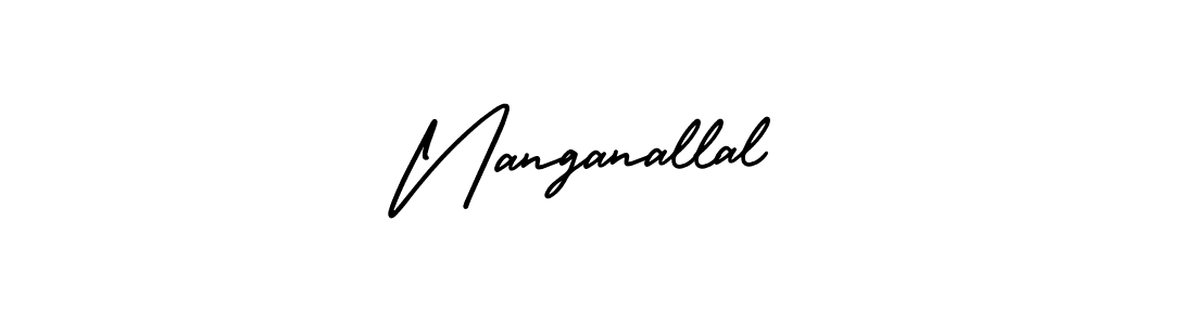 It looks lik you need a new signature style for name Nanganallal. Design unique handwritten (AmerikaSignatureDemo-Regular) signature with our free signature maker in just a few clicks. Nanganallal signature style 3 images and pictures png