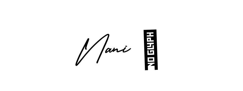 Nani ❤ stylish signature style. Best Handwritten Sign (AmerikaSignatureDemo-Regular) for my name. Handwritten Signature Collection Ideas for my name Nani ❤. Nani ❤ signature style 3 images and pictures png