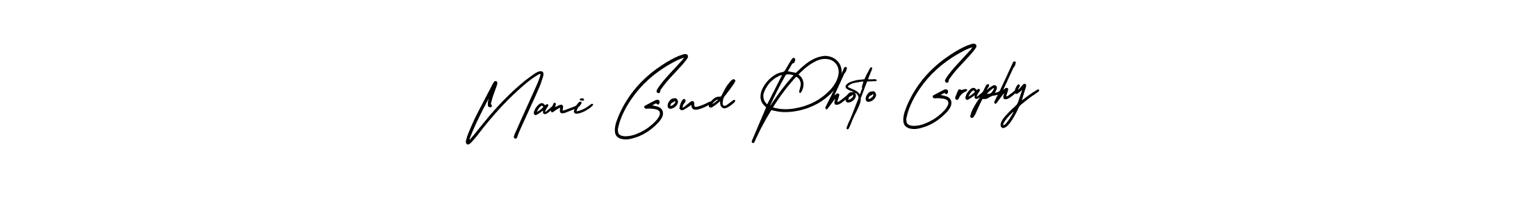 How to make Nani Goud Photo Graphy name signature. Use AmerikaSignatureDemo-Regular style for creating short signs online. This is the latest handwritten sign. Nani Goud Photo Graphy signature style 3 images and pictures png