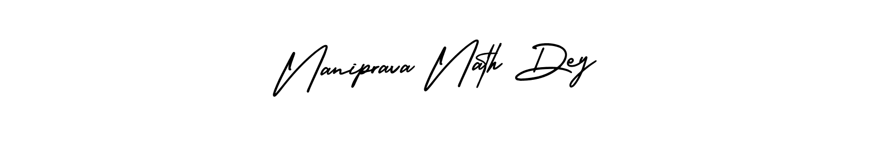 How to make Naniprava Nath Dey signature? AmerikaSignatureDemo-Regular is a professional autograph style. Create handwritten signature for Naniprava Nath Dey name. Naniprava Nath Dey signature style 3 images and pictures png