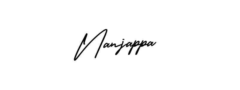 Create a beautiful signature design for name Nanjappa. With this signature (AmerikaSignatureDemo-Regular) fonts, you can make a handwritten signature for free. Nanjappa signature style 3 images and pictures png
