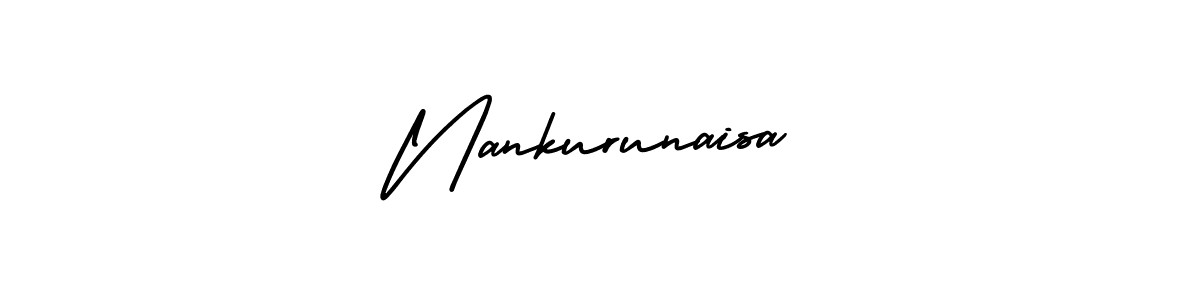 This is the best signature style for the Nankurunaisa name. Also you like these signature font (AmerikaSignatureDemo-Regular). Mix name signature. Nankurunaisa signature style 3 images and pictures png