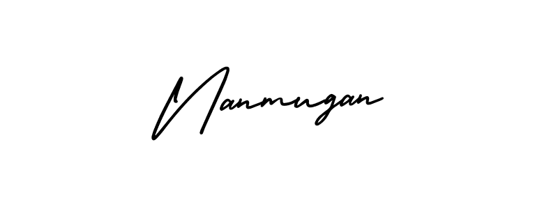 Create a beautiful signature design for name Nanmugan. With this signature (AmerikaSignatureDemo-Regular) fonts, you can make a handwritten signature for free. Nanmugan signature style 3 images and pictures png