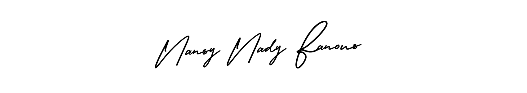 Make a beautiful signature design for name Nansy Nady Fanous. Use this online signature maker to create a handwritten signature for free. Nansy Nady Fanous signature style 3 images and pictures png