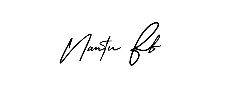 Design your own signature with our free online signature maker. With this signature software, you can create a handwritten (AmerikaSignatureDemo-Regular) signature for name Nantu Ff. Nantu Ff signature style 3 images and pictures png