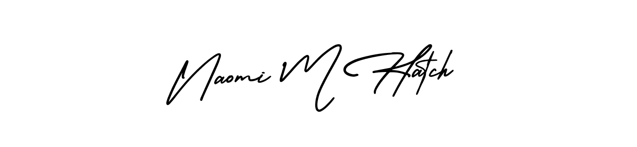 This is the best signature style for the Naomi M Hatch name. Also you like these signature font (AmerikaSignatureDemo-Regular). Mix name signature. Naomi M Hatch signature style 3 images and pictures png