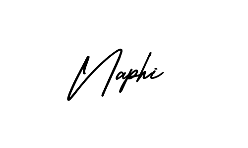 How to make Naphi signature? AmerikaSignatureDemo-Regular is a professional autograph style. Create handwritten signature for Naphi name. Naphi signature style 3 images and pictures png