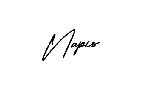 Make a beautiful signature design for name Napis. With this signature (AmerikaSignatureDemo-Regular) style, you can create a handwritten signature for free. Napis signature style 3 images and pictures png