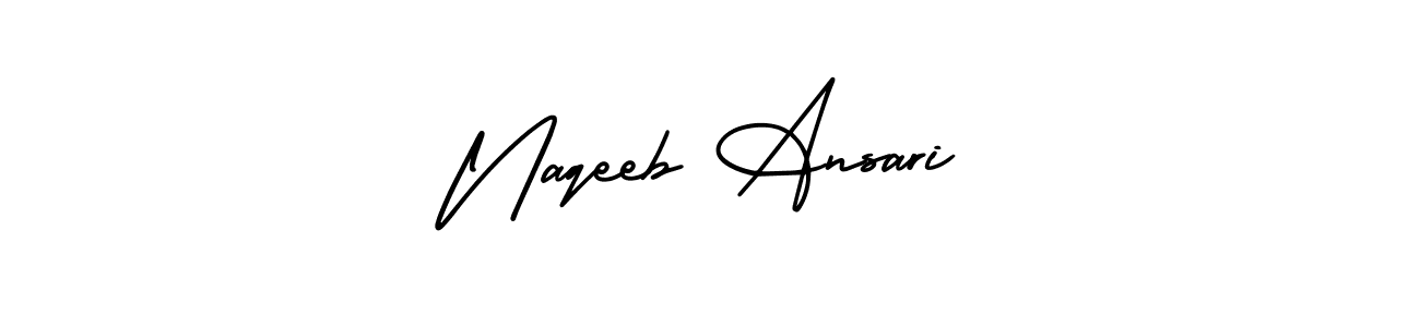 Similarly AmerikaSignatureDemo-Regular is the best handwritten signature design. Signature creator online .You can use it as an online autograph creator for name Naqeeb Ansari. Naqeeb Ansari signature style 3 images and pictures png