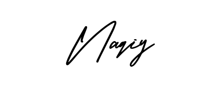 A dynamic signature style for Naqiy using AmerikaSignatureDemo-Regular script. Designed to look authentic, handwritten, and professional. Naqiy signature style 3 images and pictures png