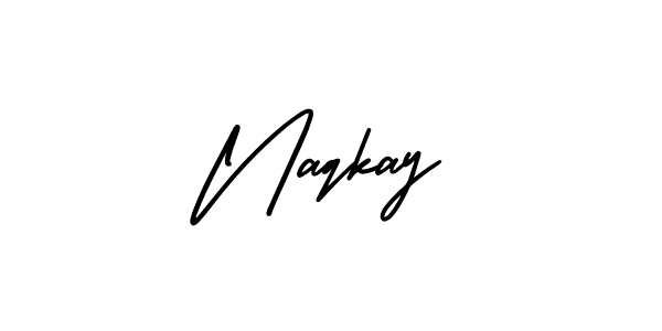 You should practise on your own different ways (AmerikaSignatureDemo-Regular) to write your name (Naqkay) in signature. don't let someone else do it for you. Naqkay signature style 3 images and pictures png