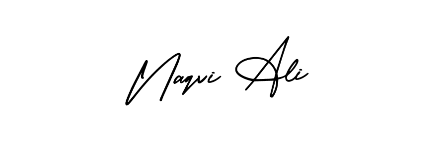 Use a signature maker to create a handwritten signature online. With this signature software, you can design (AmerikaSignatureDemo-Regular) your own signature for name Naqvi Ali. Naqvi Ali signature style 3 images and pictures png