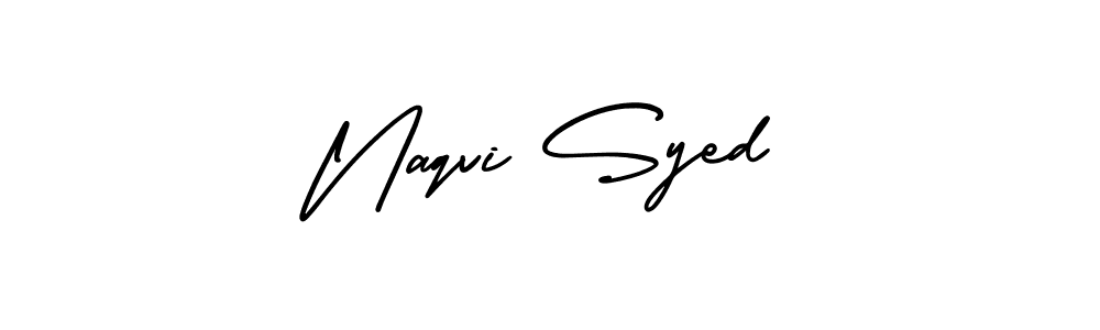 if you are searching for the best signature style for your name Naqvi Syed. so please give up your signature search. here we have designed multiple signature styles  using AmerikaSignatureDemo-Regular. Naqvi Syed signature style 3 images and pictures png