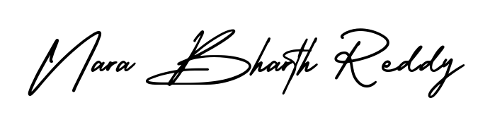 It looks like you need a new signature style for name Nara Bharth Reddy. Design unique handwritten (AmerikaSignatureDemo-Regular) signature with our free signature maker in just a few clicks. Nara Bharth Reddy signature style 3 images and pictures png