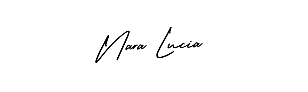 Make a beautiful signature design for name Nara Lucia. With this signature (AmerikaSignatureDemo-Regular) style, you can create a handwritten signature for free. Nara Lucia signature style 3 images and pictures png