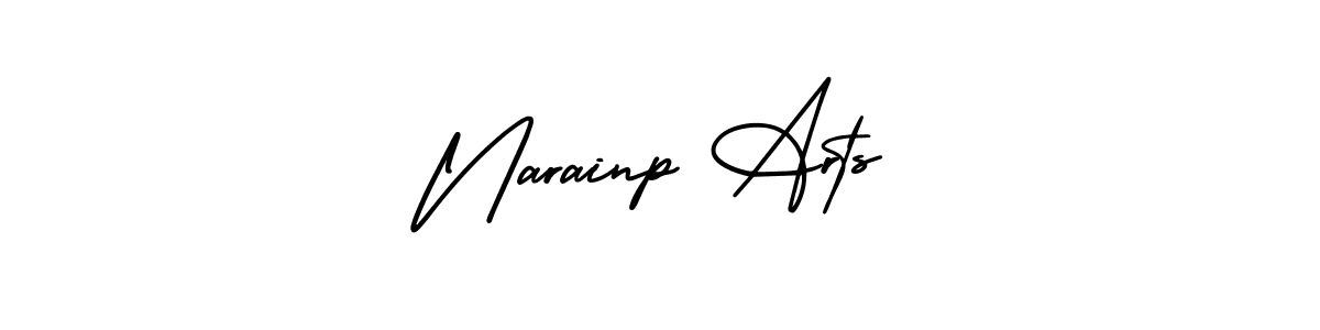 Make a beautiful signature design for name Narainp Arts. With this signature (AmerikaSignatureDemo-Regular) style, you can create a handwritten signature for free. Narainp Arts signature style 3 images and pictures png