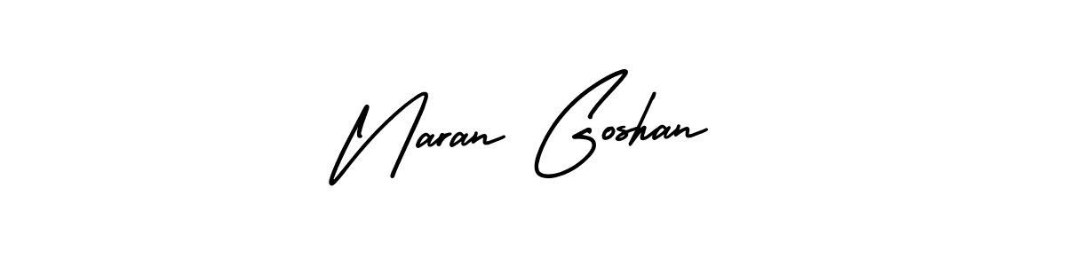 Create a beautiful signature design for name Naran Goshan. With this signature (AmerikaSignatureDemo-Regular) fonts, you can make a handwritten signature for free. Naran Goshan signature style 3 images and pictures png