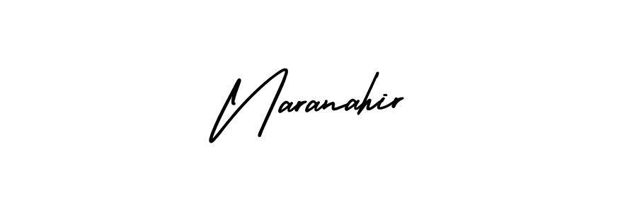 Make a beautiful signature design for name Naranahir. With this signature (AmerikaSignatureDemo-Regular) style, you can create a handwritten signature for free. Naranahir signature style 3 images and pictures png