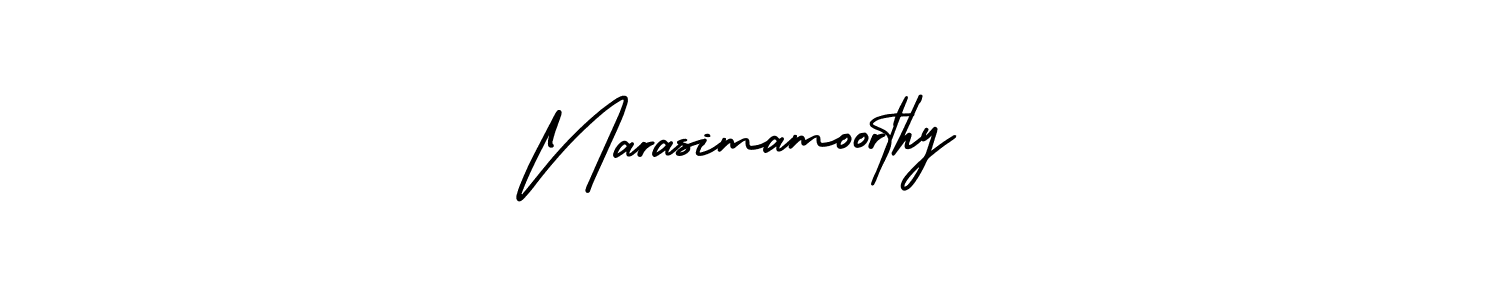 Design your own signature with our free online signature maker. With this signature software, you can create a handwritten (AmerikaSignatureDemo-Regular) signature for name Narasimamoorthy. Narasimamoorthy signature style 3 images and pictures png