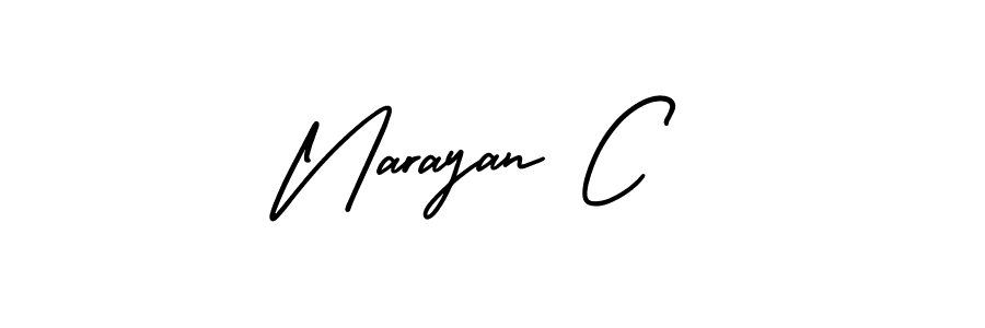 How to make Narayan C signature? AmerikaSignatureDemo-Regular is a professional autograph style. Create handwritten signature for Narayan C name. Narayan C signature style 3 images and pictures png