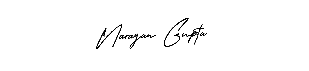 Design your own signature with our free online signature maker. With this signature software, you can create a handwritten (AmerikaSignatureDemo-Regular) signature for name Narayan Gupta. Narayan Gupta signature style 3 images and pictures png