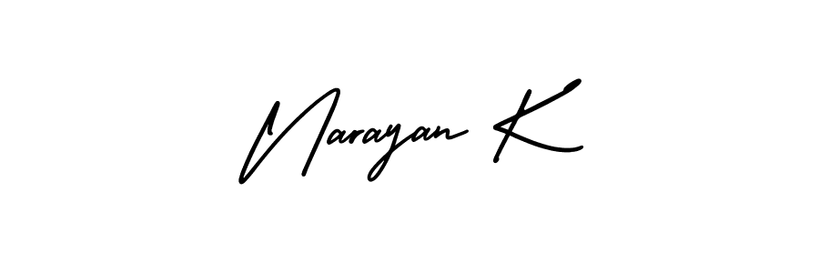 Best and Professional Signature Style for Narayan K. AmerikaSignatureDemo-Regular Best Signature Style Collection. Narayan K signature style 3 images and pictures png