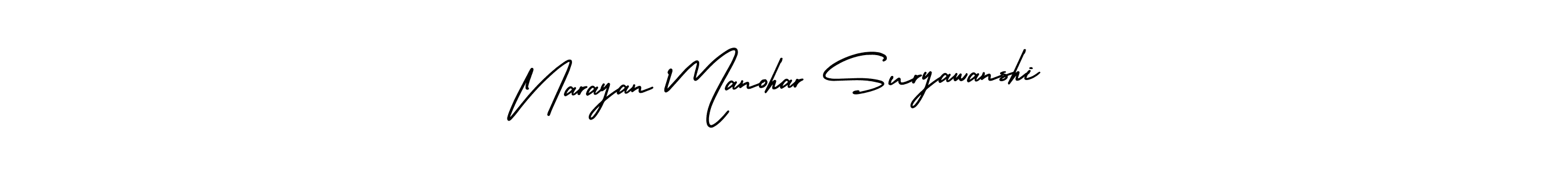 Make a beautiful signature design for name Narayan Manohar Suryawanshi. With this signature (AmerikaSignatureDemo-Regular) style, you can create a handwritten signature for free. Narayan Manohar Suryawanshi signature style 3 images and pictures png