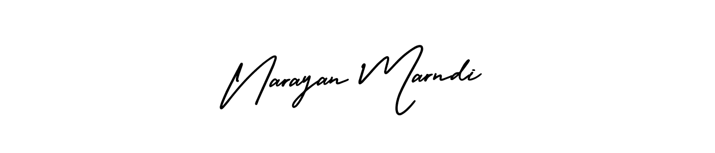 Use a signature maker to create a handwritten signature online. With this signature software, you can design (AmerikaSignatureDemo-Regular) your own signature for name Narayan Marndi. Narayan Marndi signature style 3 images and pictures png