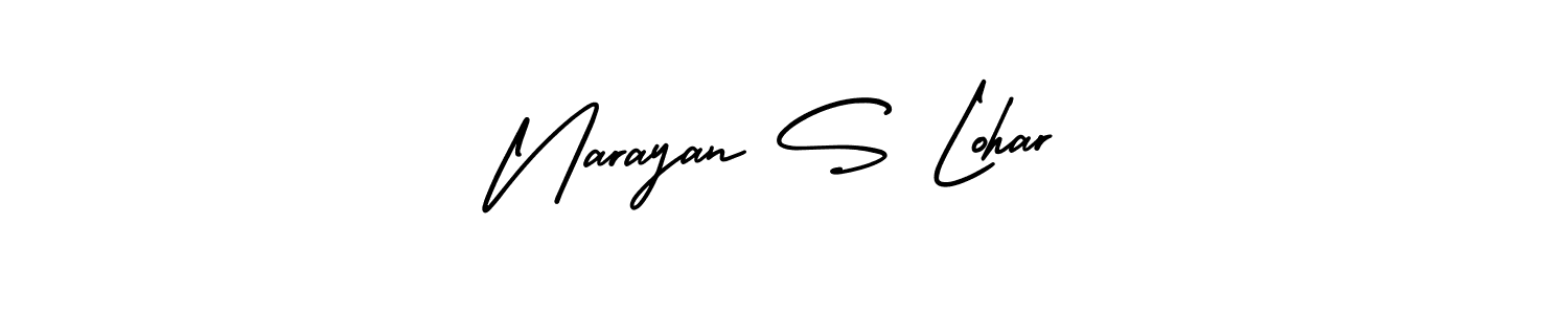 How to make Narayan S Lohar signature? AmerikaSignatureDemo-Regular is a professional autograph style. Create handwritten signature for Narayan S Lohar name. Narayan S Lohar signature style 3 images and pictures png